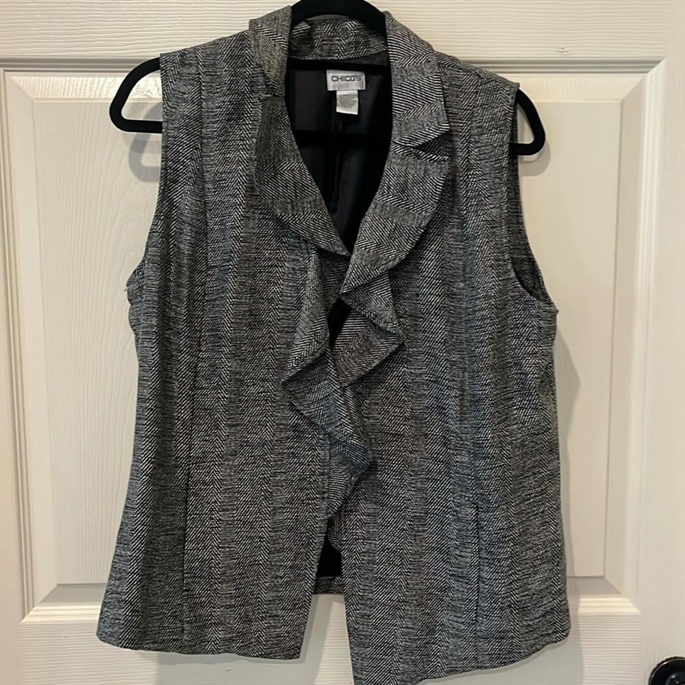 Chicos black vest, size 2